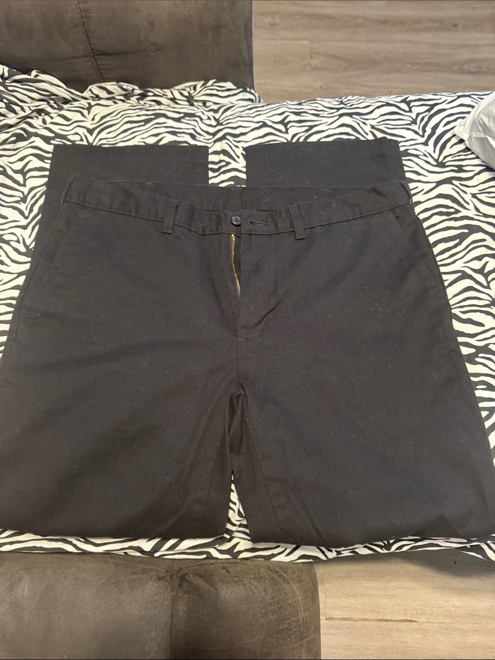 George Men's Black Chino Pants